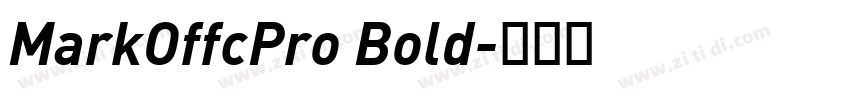 MarkOffcPro Bold字体转换
